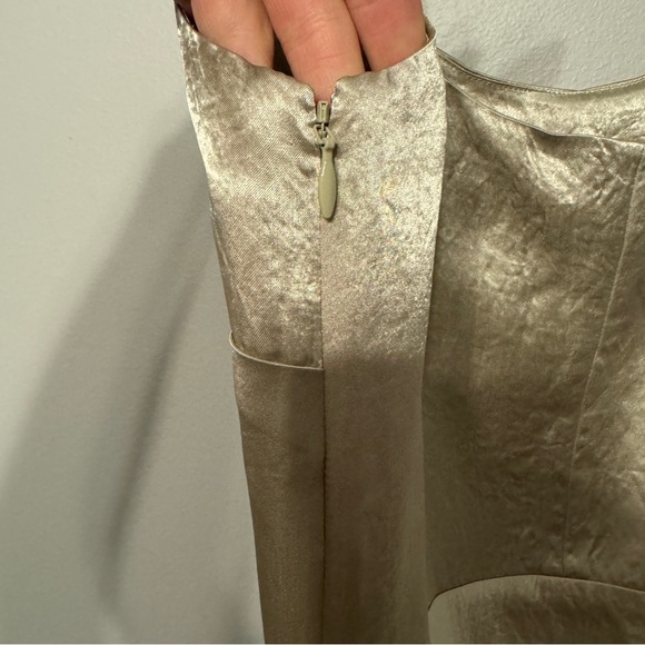 VINCE Satin Midi Slip Dress in Sepia NWT - Picture 9 of 14